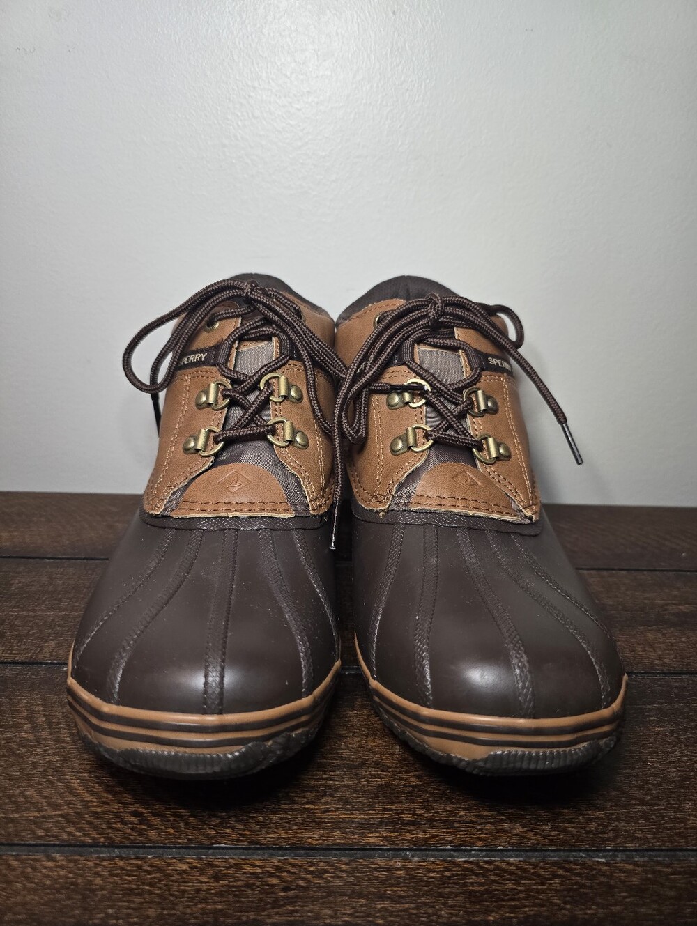 Sperry Youth Bowline Storm Tan Brown Rain Boots STK265259 Size 7 Boys - Picture 6 of 9